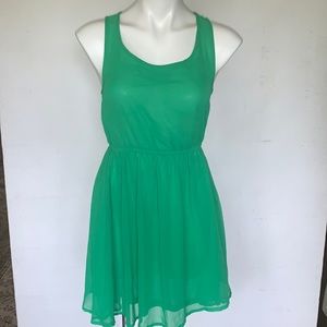 H & M Shear Green Dress